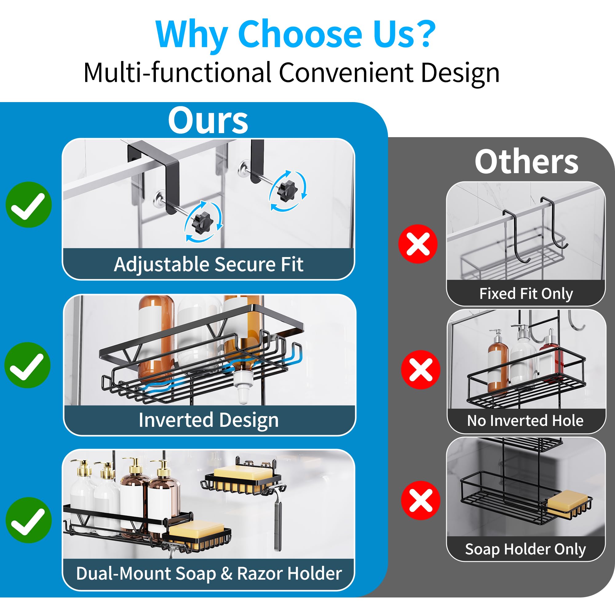KEGII rustproof materials resist humidity for long-lasting bathroom use