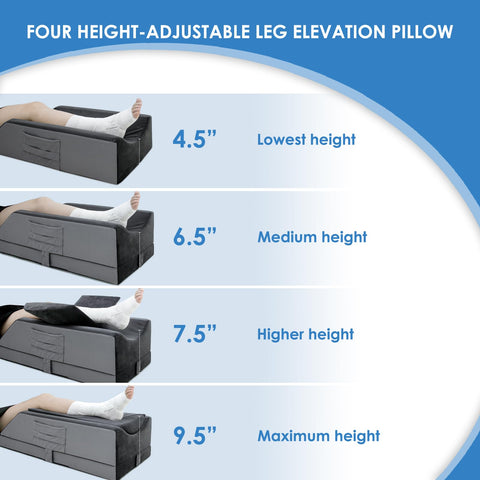 Kehangte pillow with handles and pockets for easy positioning and storage.