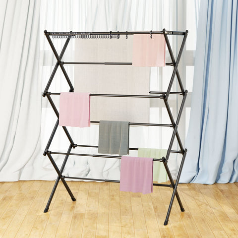 KeingGcopr indoor-outdoor drying rack shows a sturdy frame for daily laundry.