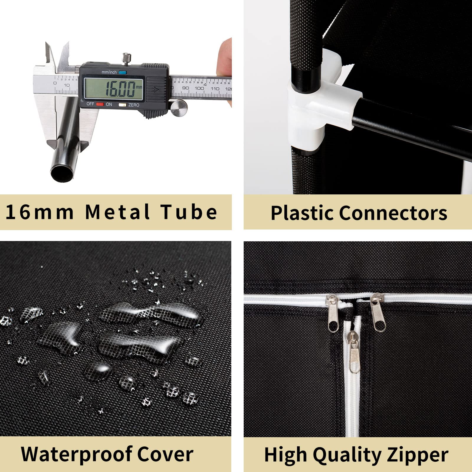 KEKIWE Portable Closet dustproof cover keeps clothes clean