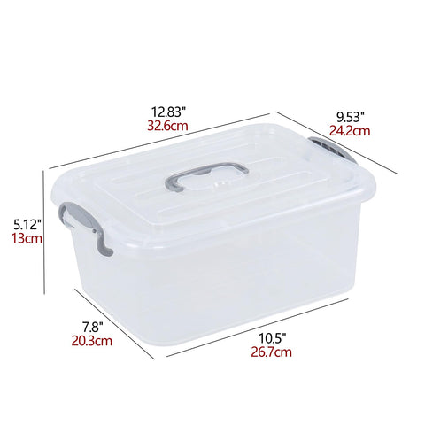 Kekow latch box interior dimensions support neat organization.