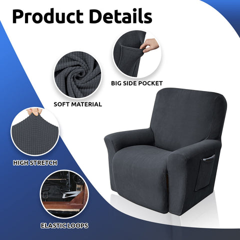 KEKUOU durable fabric recliner cover extends furniture life with everyday protection.