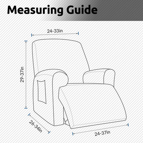 KEKUOU easy-install recliner cover, fits in minutes for quick refresh.