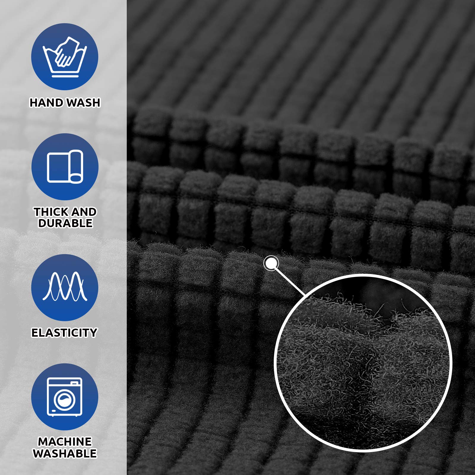 KEKUOU easy-installation couch cover shown in minutes