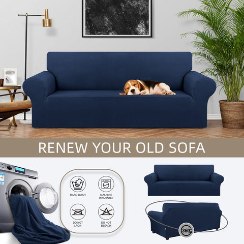 KEKUOU holiday-ready sofa cover adds festive style to living rooms.