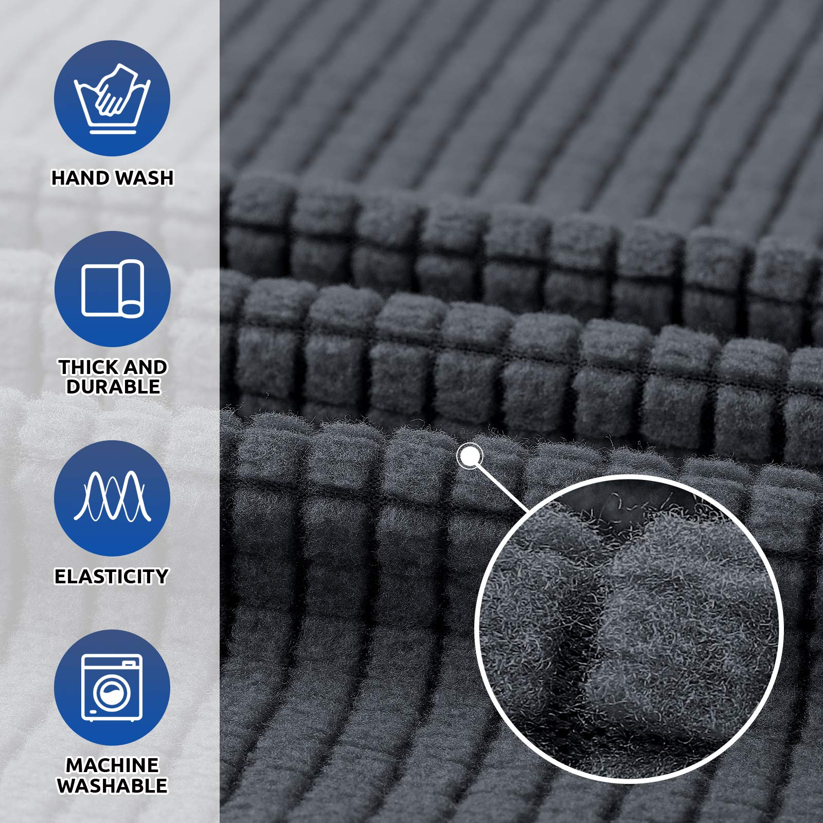 KEKUOU jacquard checked fabric texture adds subtle style.