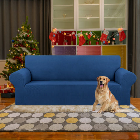 KEKUOU jacquard small-checked pattern adds style while protecting furniture.