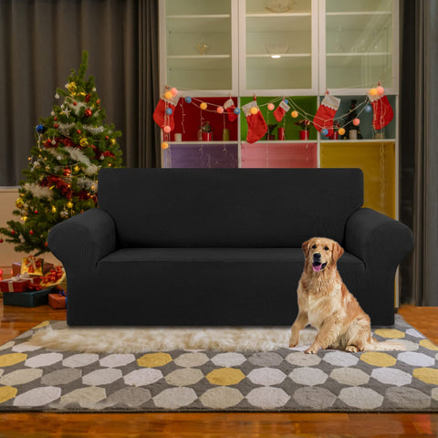 KEKUOU jacquard small checked slipcover adds tasteful texture to any living room.