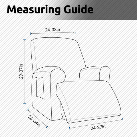 KEKUOU recliner cover shields against pet shedding and scratches.