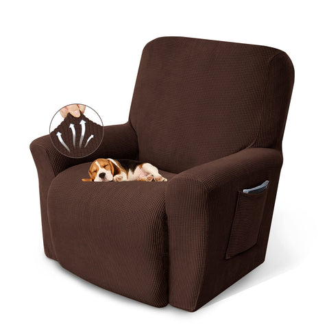 KEKUOU recliner cover jacquard fabric protects furniture with breathable softness.
