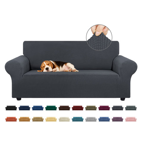 KEKUOU stretch loveseat cover: snug fit for 55-78 inch sofas.