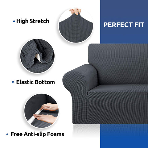 Kekuou stretch sofa cover durable soft fabric for everyday comfort