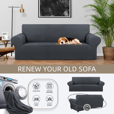 Kekuou stretch sofa cover easy installation in minutes without tools