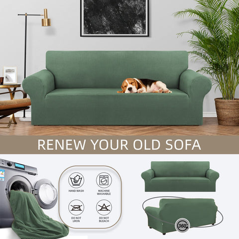 KEKUOU stretch sofa cover pet-friendly design shields upholstery from fur