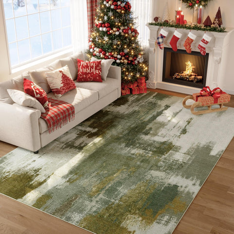Kelarea bedroom scene featuring cozy underfoot rug for warmth.