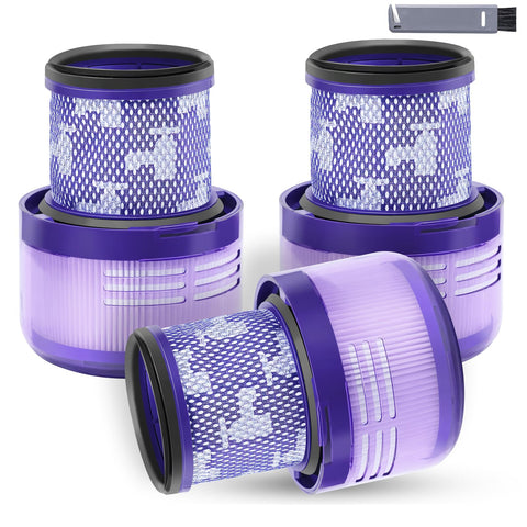 Keluke Dyson V9 filter 3-pack in packaging for quick, easy replacement and cleaner air.