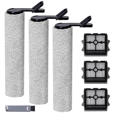Keluke roller brush for Stretch S6 efficiently picks up debris on hard floors.