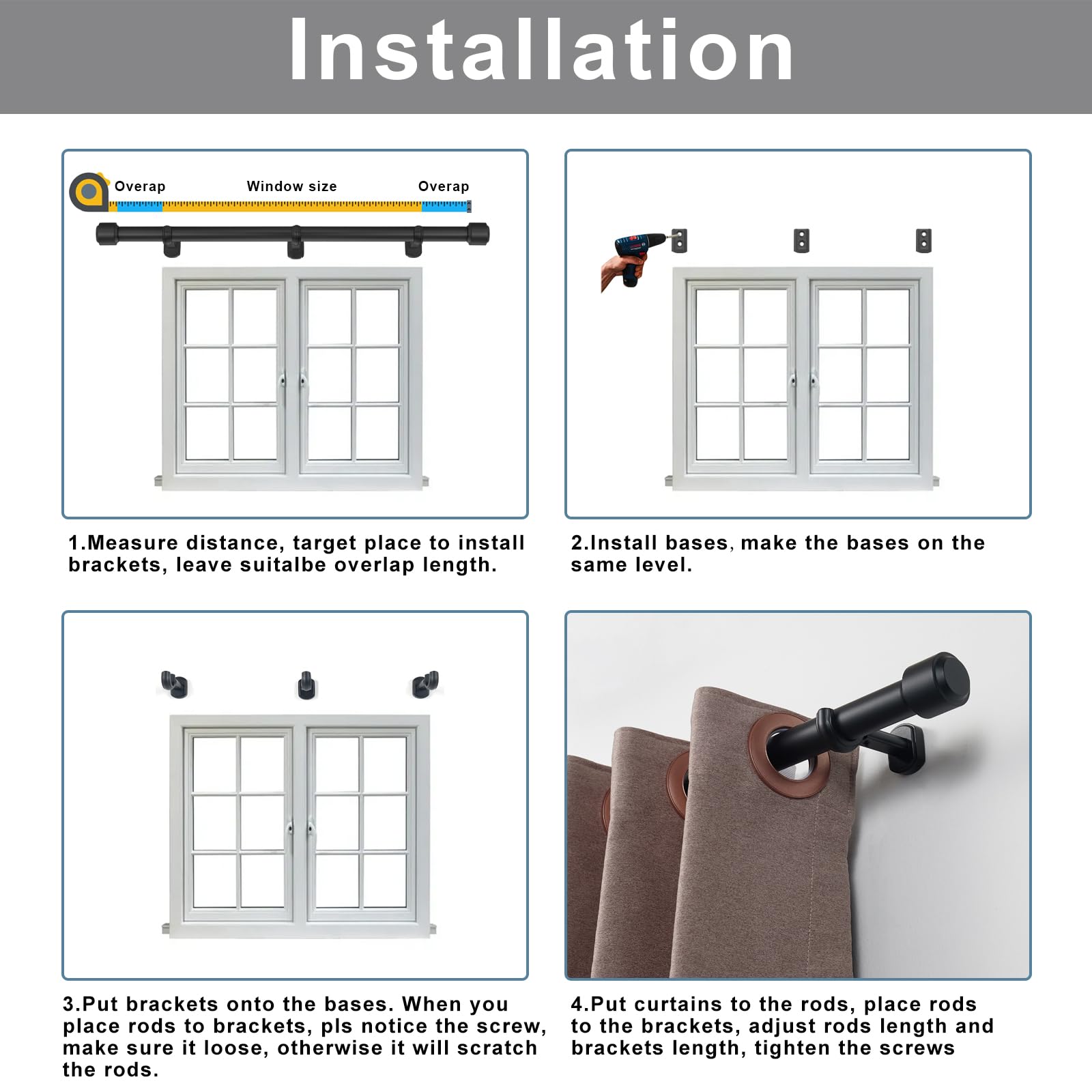 Kemmie adjustable length system ensures precise fit and clean lines.