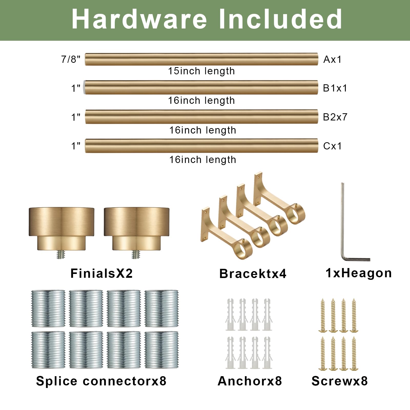 Kemmie warm gold finish color option image illustrating versatile decor pairing