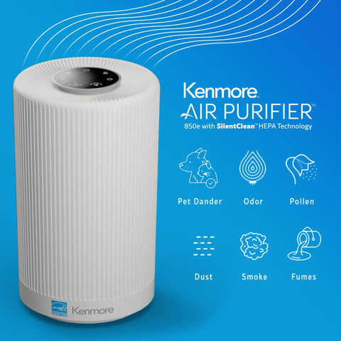 Kenmore 850E series true HEPA filter in use captures fine dust effectively