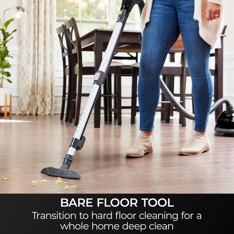 Auto cord rewind on BC3006 retracts the cord for quick setup.