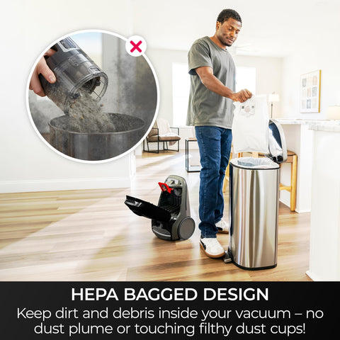 Kenmore BC3006 extended wand provides floor-to-ceiling cleaning reach.
