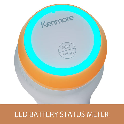 Kenmore DS4030 charging base powers the 21.6V battery for quick cleanup.