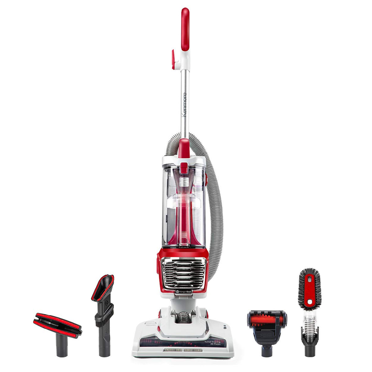 Kenmore DU2015 front view shows compact, maneuverable design for quick pet-hair cleanups