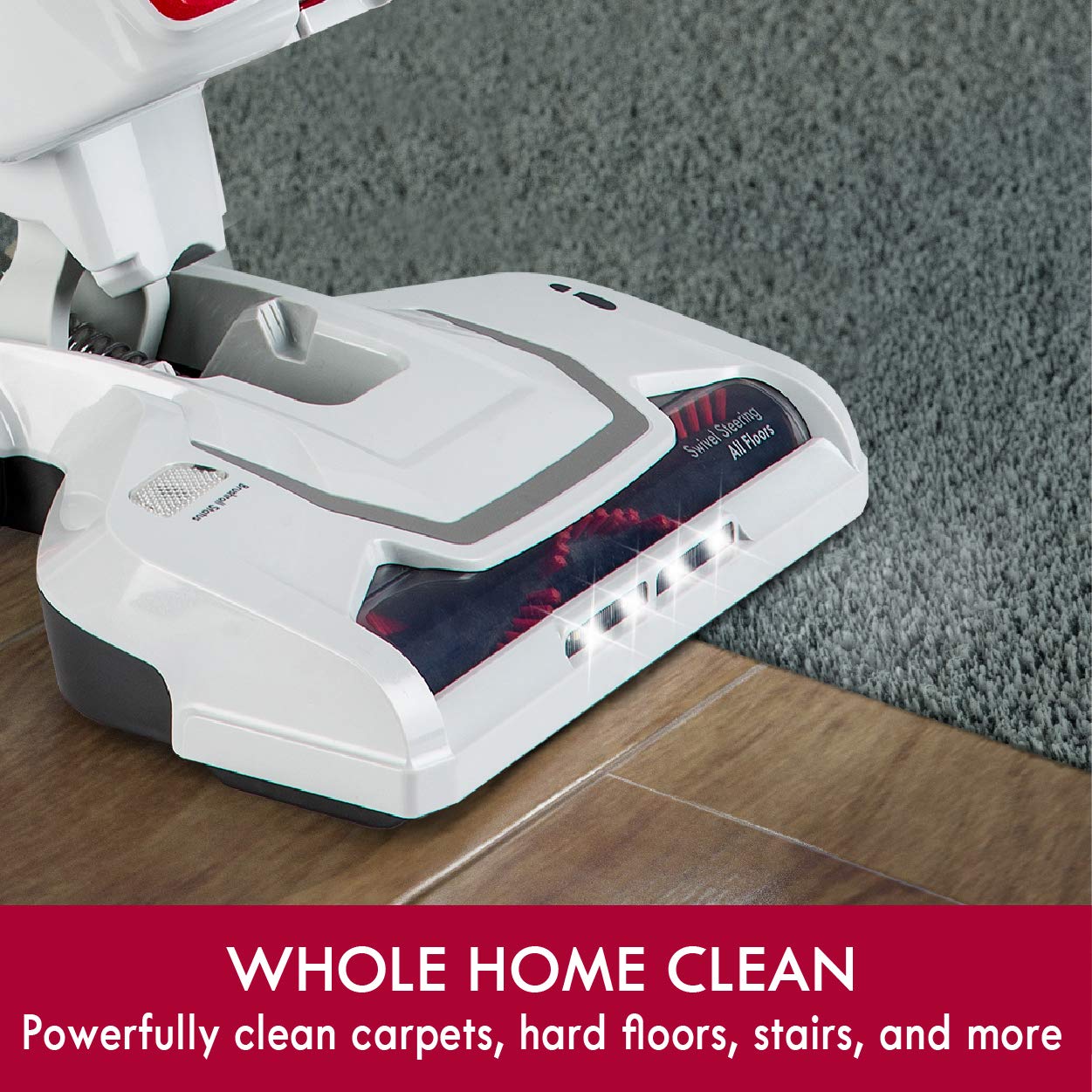 Kenmore DU2015 extended hose enables ceiling-to-floor reach around furniture