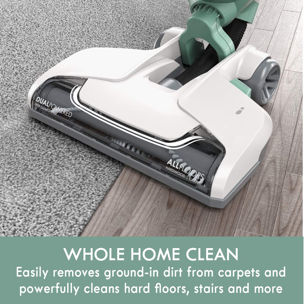 Kenmore DU3017 pet handi-mate in action helping remove pet hair from stairs and upholstery.