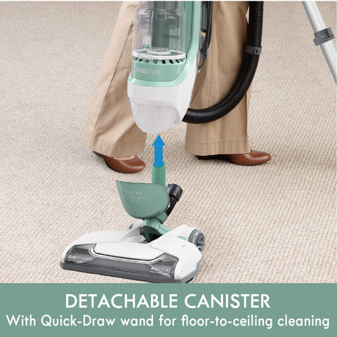 Kenmore DU3017 two-motor cyclonic suction for deep cleaning carpets and cracks.
