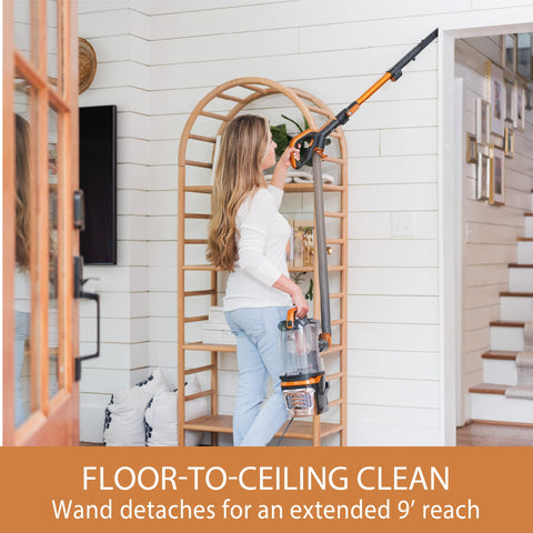 Kenmore DU4080 2-motor power suction on carpet and hard floors