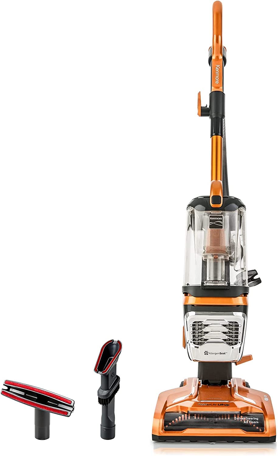 Kenmore DU4080 Featherlite Lift-Up upright vacuum showing lightweight design for stairs cleaning