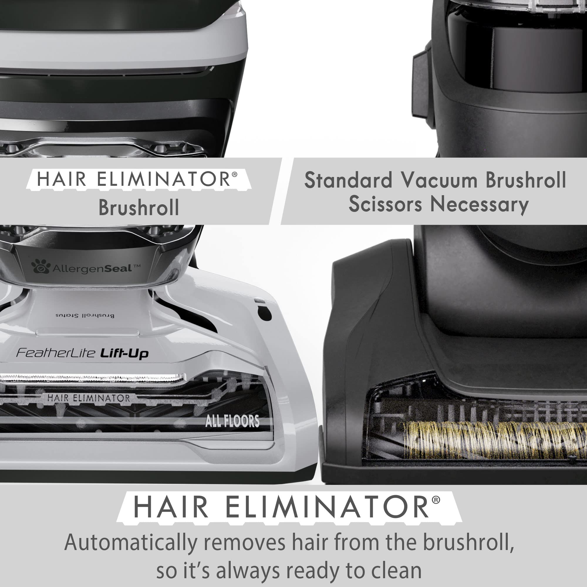 Kenmore DU4399 Featherlite hair eliminator brushroll keeps hair from tangling during vacuuming