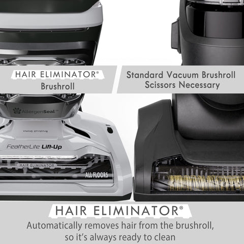 Kenmore DU4399 Featherlite hair eliminator brushroll keeps hair from tangling during vacuuming