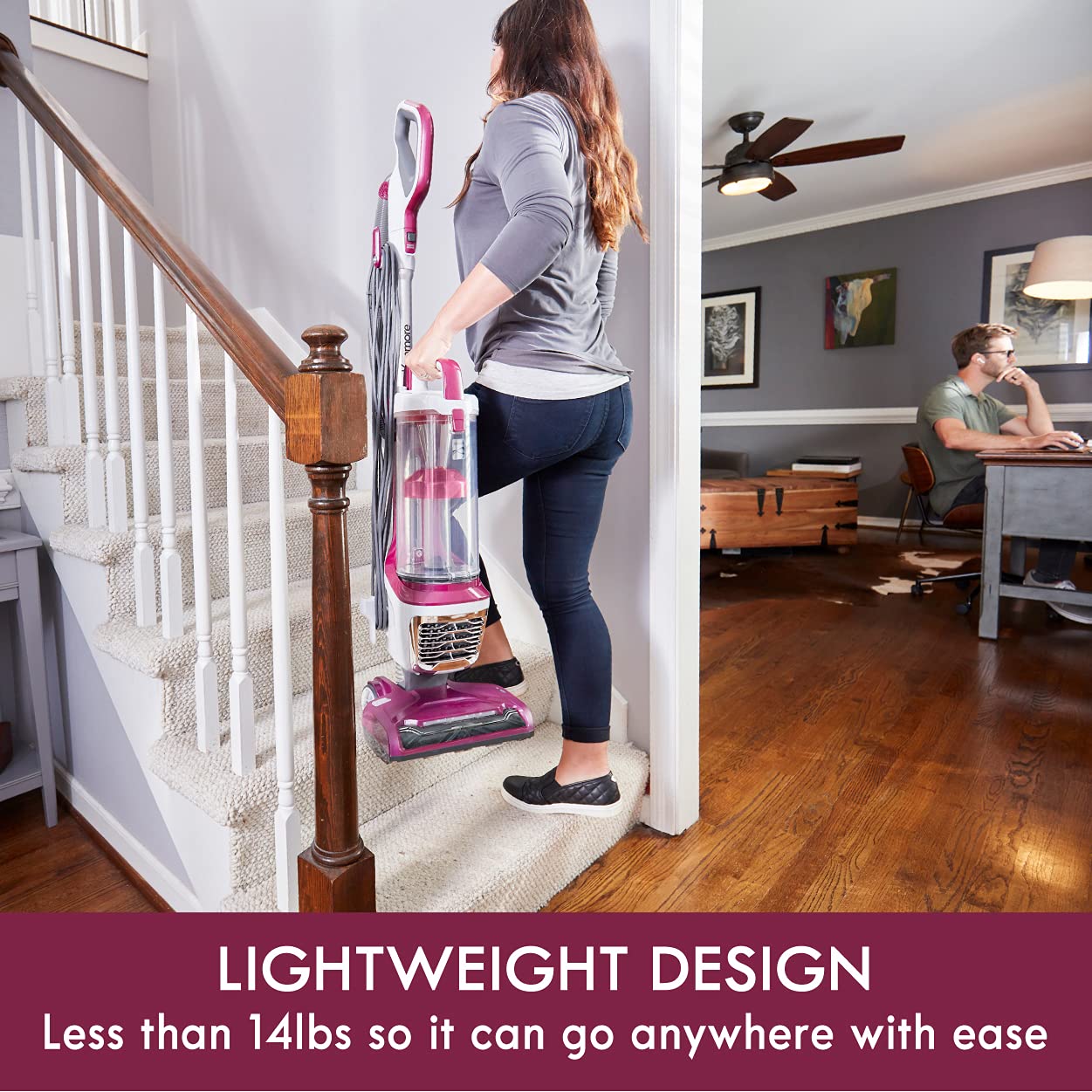 Kenmore DU5092 lightweight design under 14 lbs enables easy maneuverability.