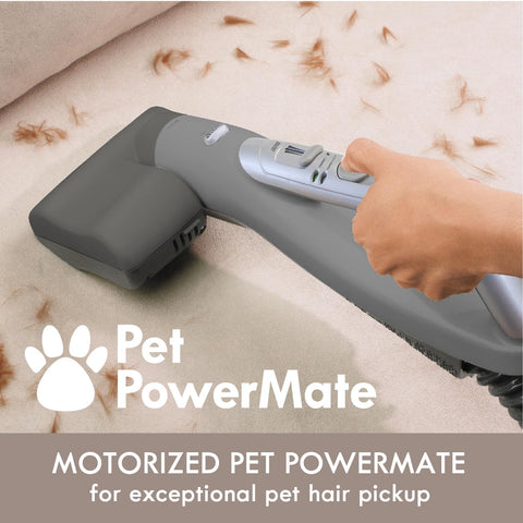 Kenmore Elite HEPA filter system traps dust and dander for cleaner air.