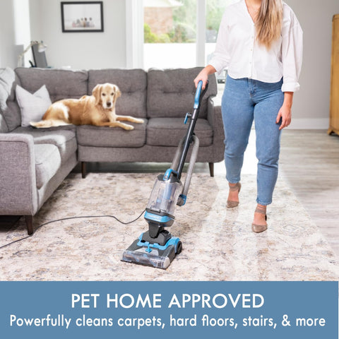 Kenmore FeatherLite cleaning hard floors with efficient debris pickup