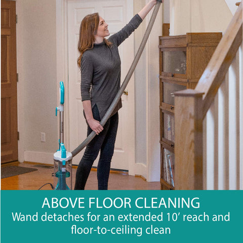 Kenmore HEPA system traps dust to improve room air quality.