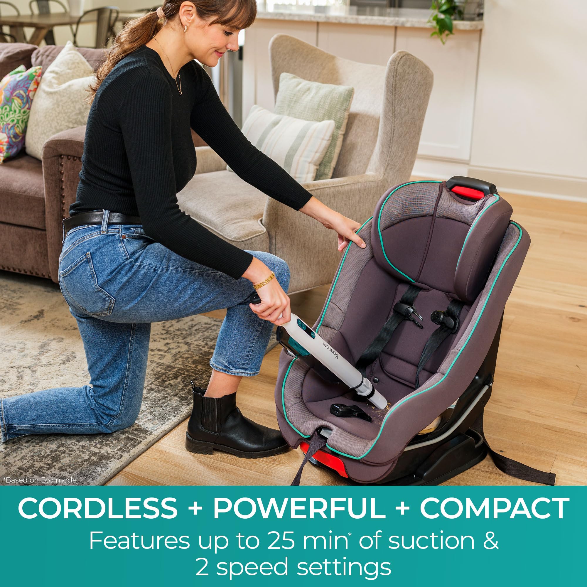 Kenmore HV3005 cordless design enables unrestricted cleaning anywhere