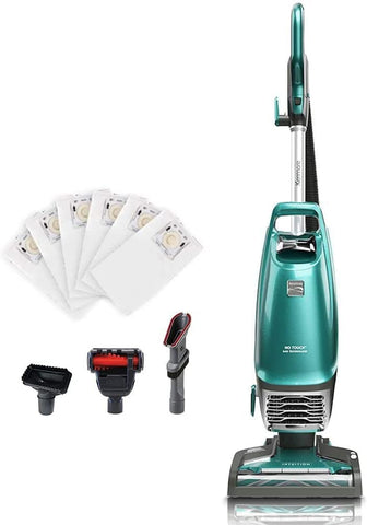 Kenmore Intuition vacuum in lift-up mode showing handheld cleaning capability