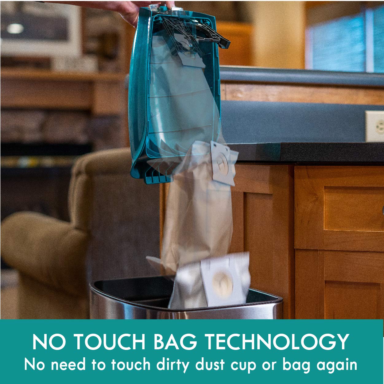 Kenmore Intuition no-touch bag system for easy emptying