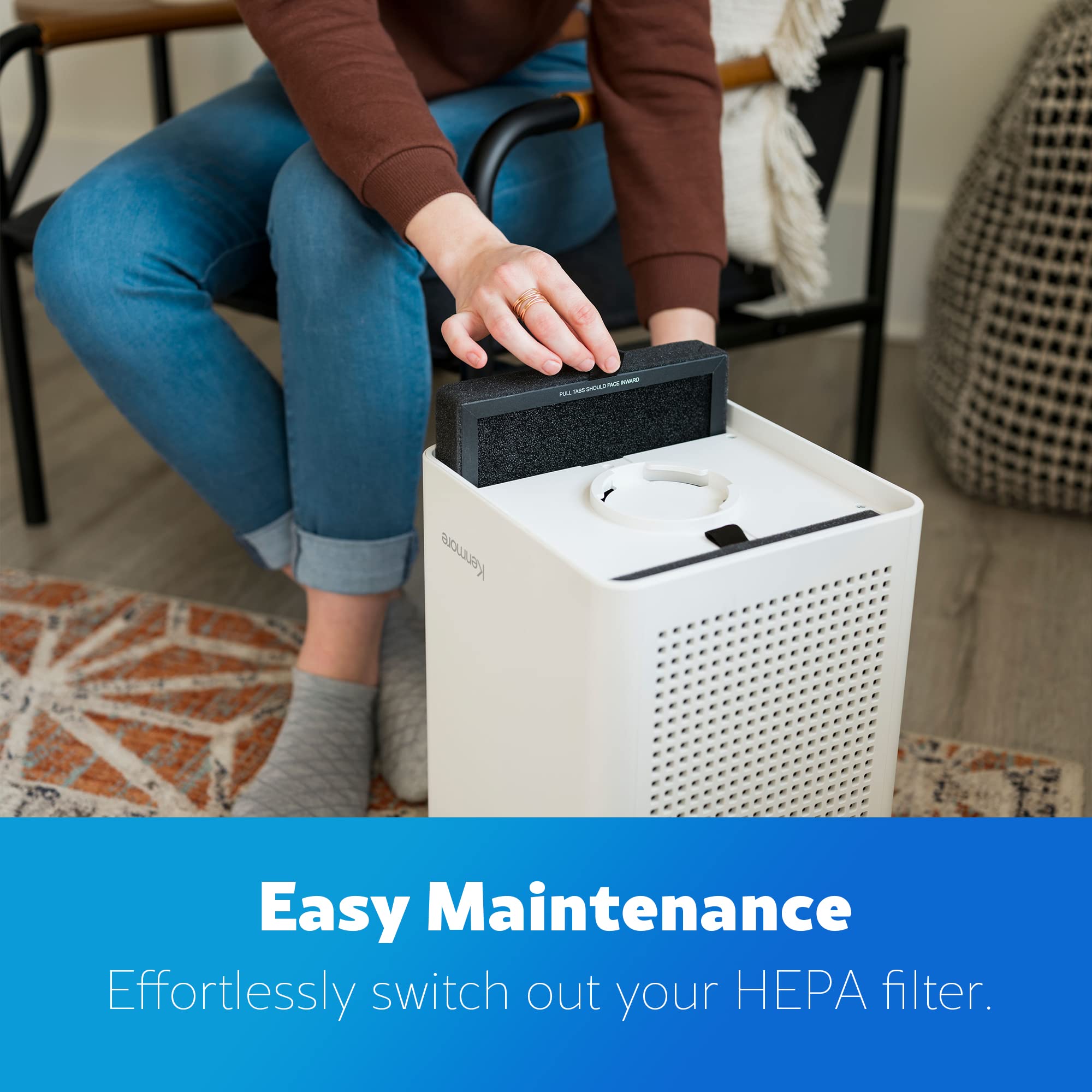 Kenmore KF250 digital-filter-meter-display helps time replacements