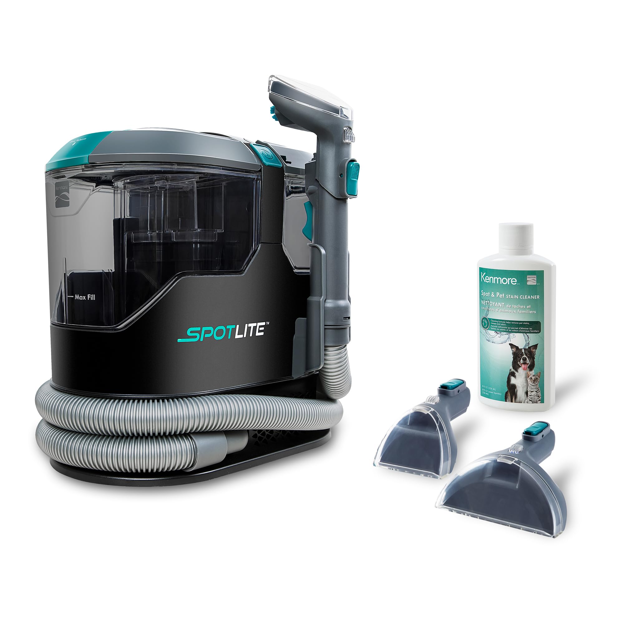 Kenmore KW2001 SpotLite portable cleaner front view for quick spot cleaning