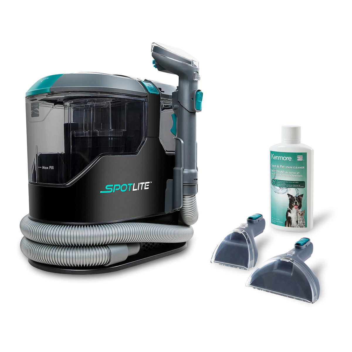 Kenmore KW2001 SpotLite portable cleaner front view for quick spot cleaning
