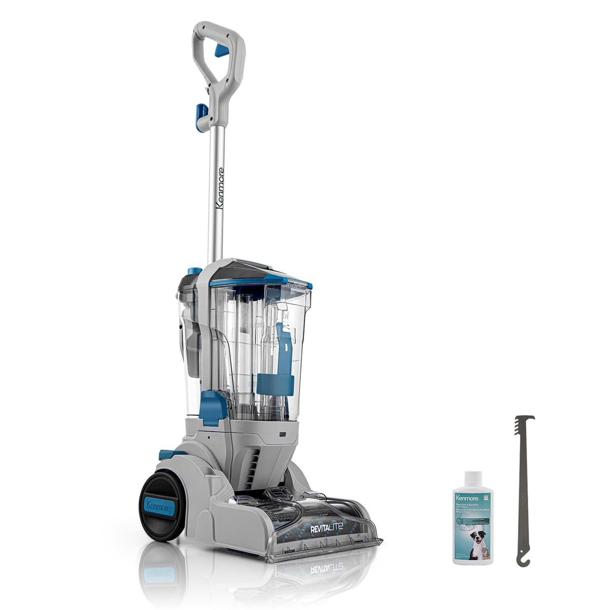 Kenmore KW4010 front view highlights compact power for pet messes.