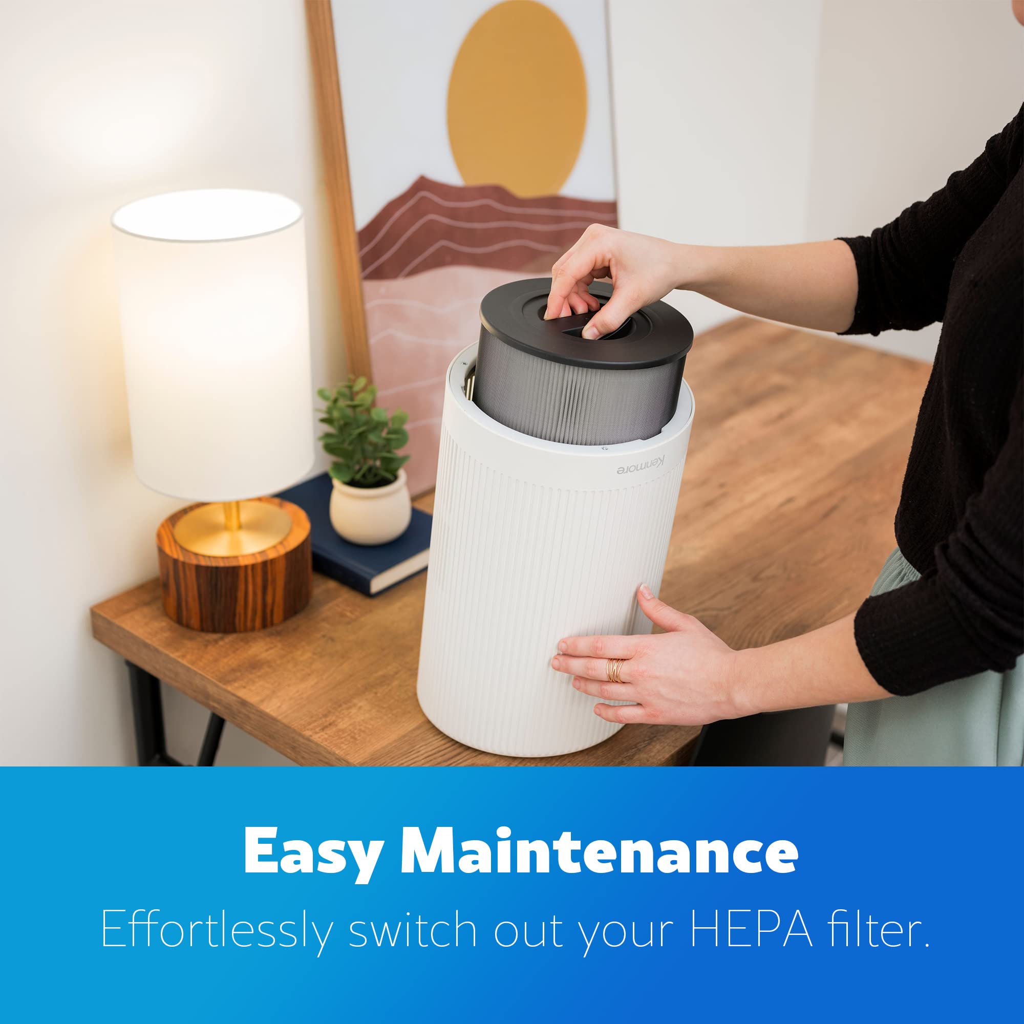 Kenmore PM1005 display shows filter replacement notification for easy maintenance