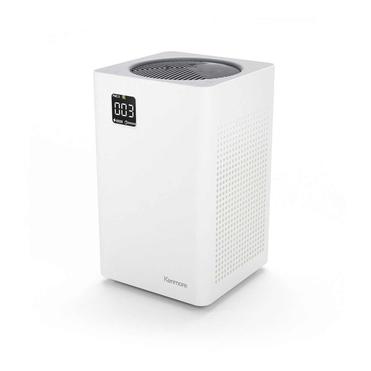 Kenmore PM2010 front view showing large-room air purification in action