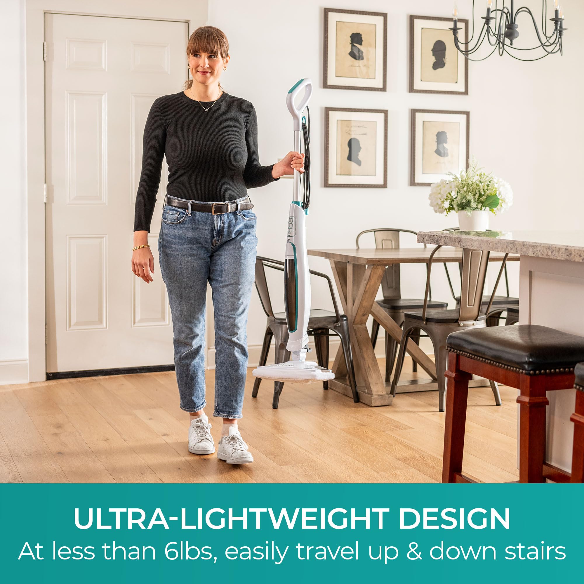 Kenmore SM2060 S200 lightweight design supports easy cleaning around furniture.