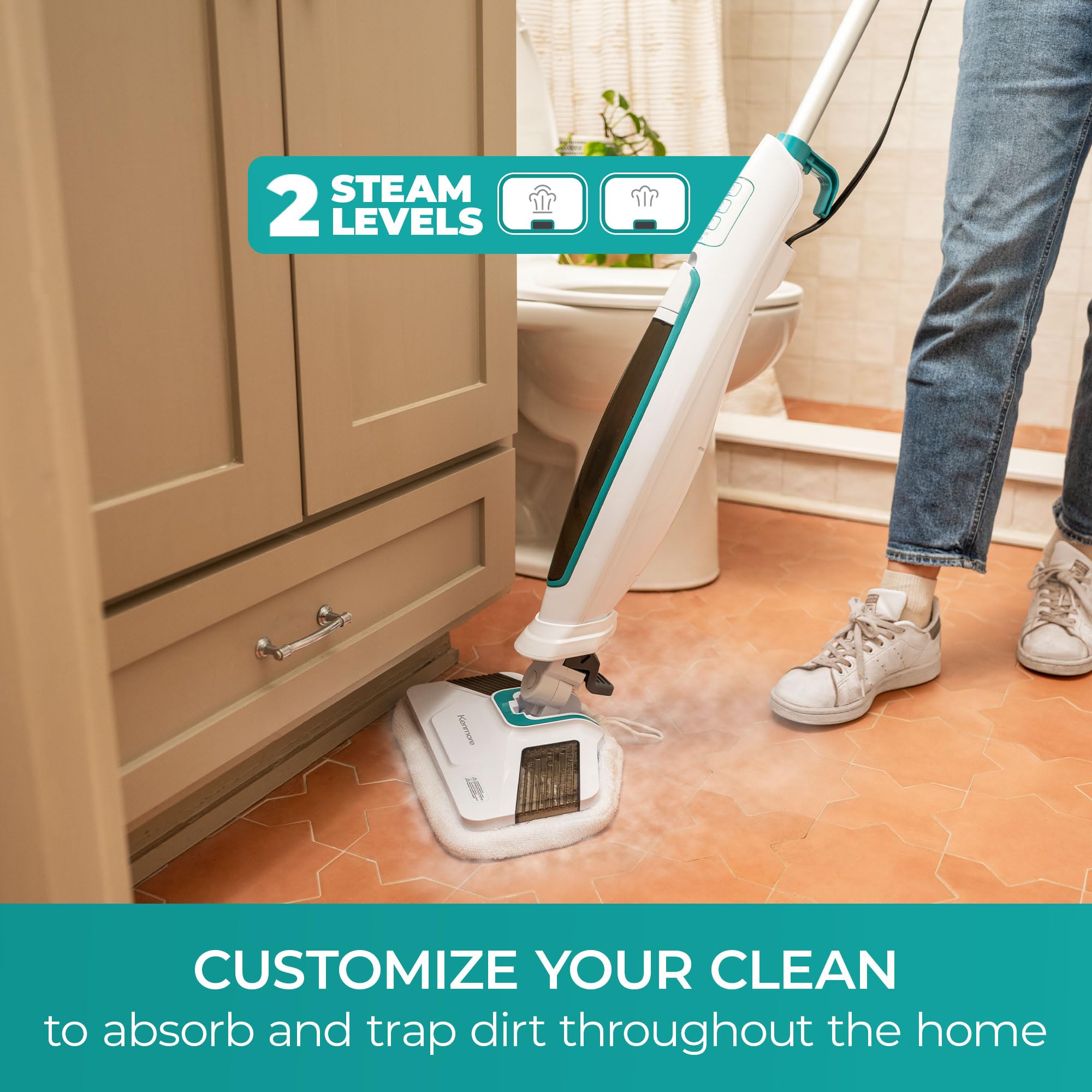 Kenmore SM2060 S200 two-mode control enables adjustable cleaning intensity.